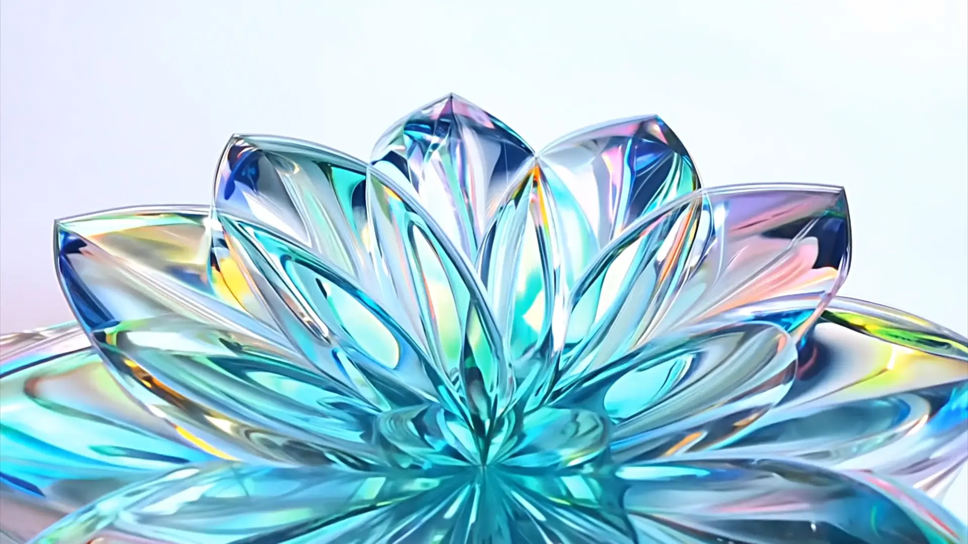 Crystal Flower Background for Logo Animation Videos